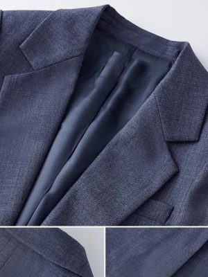 Women's One Button Coat Work Office Suit Jacket Notch Lapel Blazer