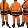 Waterproof Rain Suits for Men & Women, Hi-Vis Rain Jacket & Bib Overalls, Heavy Duty Rain Gear Outdoor Activities.
