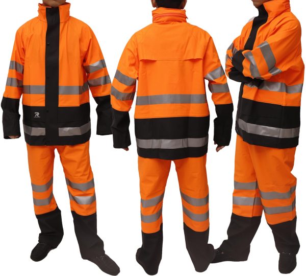 71vc-QSeRNL.jpg Waterproof Rain Suits for Men & Women, Hi-Vis Rain Jacket & Bib Overalls, Heavy Duty Rain Gear Outdoor Activities.