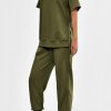 Women's Summer 2 Piece Outfit Tracksuits Casual Short Sleeve Tops High Waisted Sweatpants Set