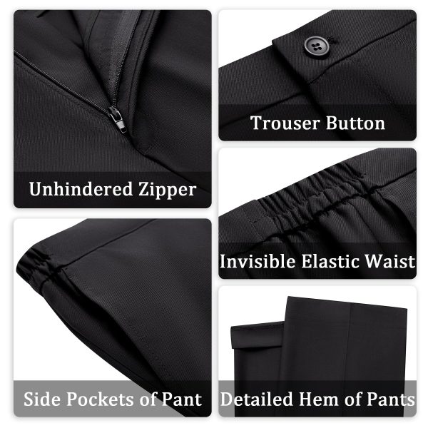 8111-o97w0L.jpg Women's 2 Piece Suit Lady 2 Button Business Work Office Slim Fit Blazer Jacket Pants Set