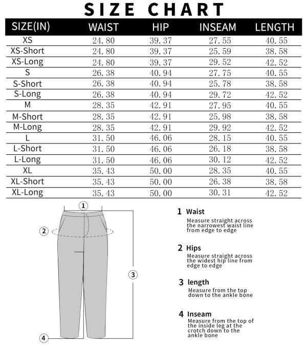 813jaq6YXL.jpg Women Suit Pants Wide Leg Pants High Elastic Waisted in The Back Business Work Trousers Long Straight