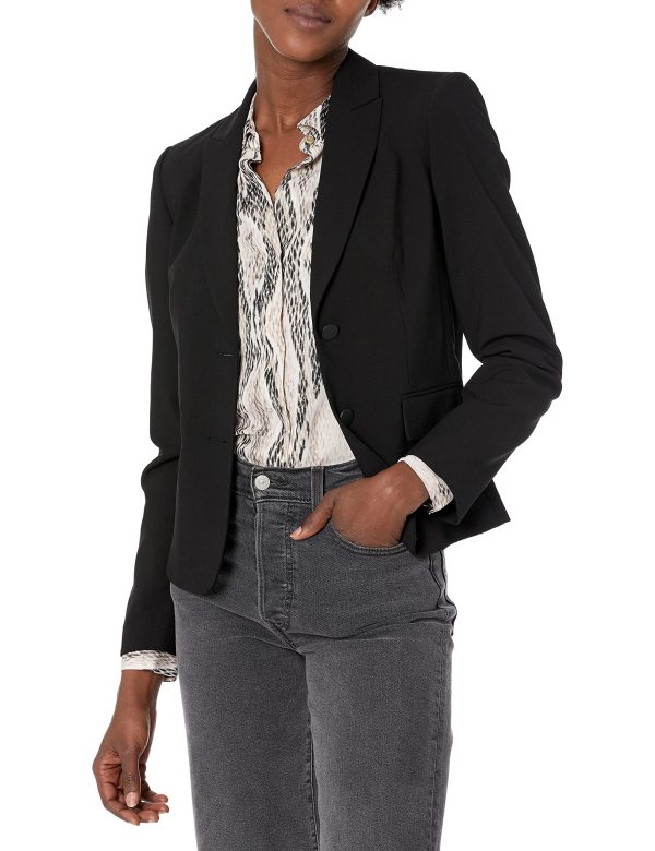 8140SLu9gRS.jpg Women's Two Button Lux Blazer (Petite, Standard, & Plus)