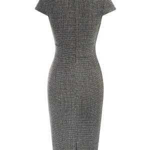 Women's Gorgeous Pencil Dress Cap Sleeve Tweed Pencil Dress for Work