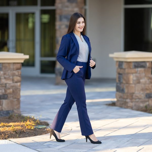 81KhaYFEaL.jpg Women's 2 Buttons Business Blazer Pant Suit Set for Work