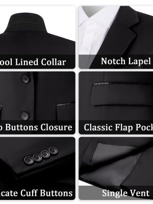 Women's 2 Piece Suit Lady 2 Button Business Work Office Slim Fit Blazer Jacket Pants Set