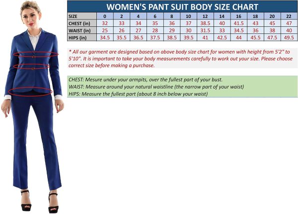 81dqN8ulQhL.jpg Women's 2 Buttons Business Blazer Pant Suit Set for Work