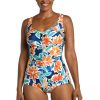 Women's One Piece Bathing Suit Shirred Girl Leg Swimsuit
