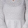 Chikankari Cotton Anarkali Indian Kurti For Women Summer Dress Kurta Pant With Dupatta Set Pakistani Kurta